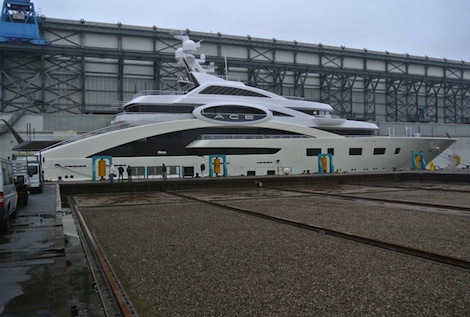 Image for article Superyacht ACE launches at Lürssen